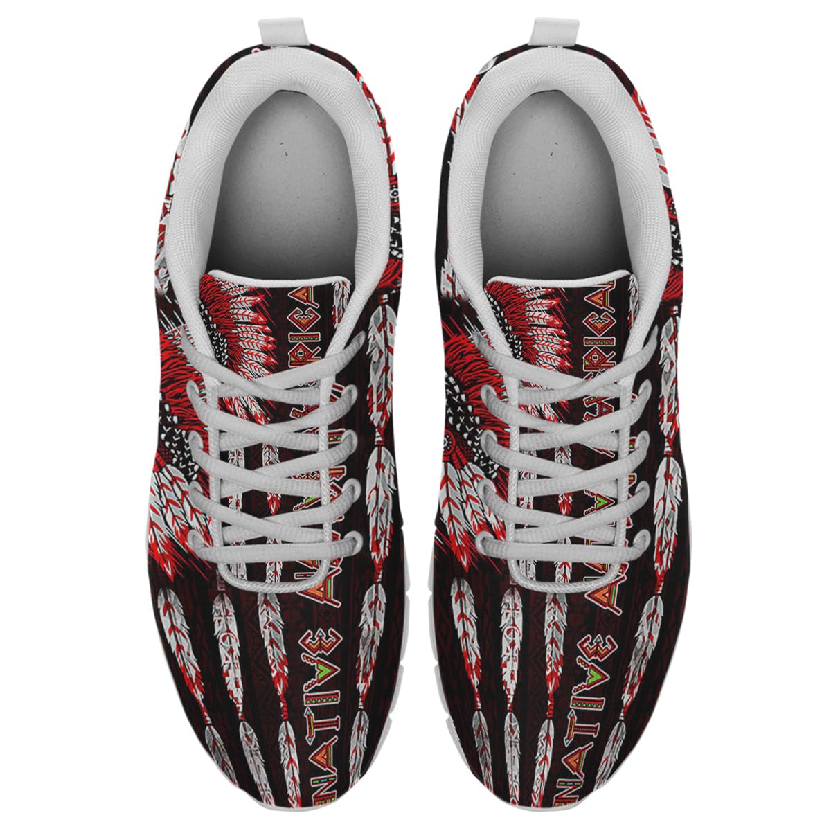 Native American Flag Running Jogging Shoes Women's Men's Lightweight Sneakers