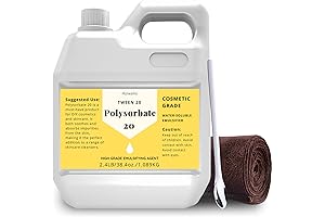 38.4 oz Polysorbate 20 Emulsifier: Your Versatile Solution for Diverse Cosmetic Creations