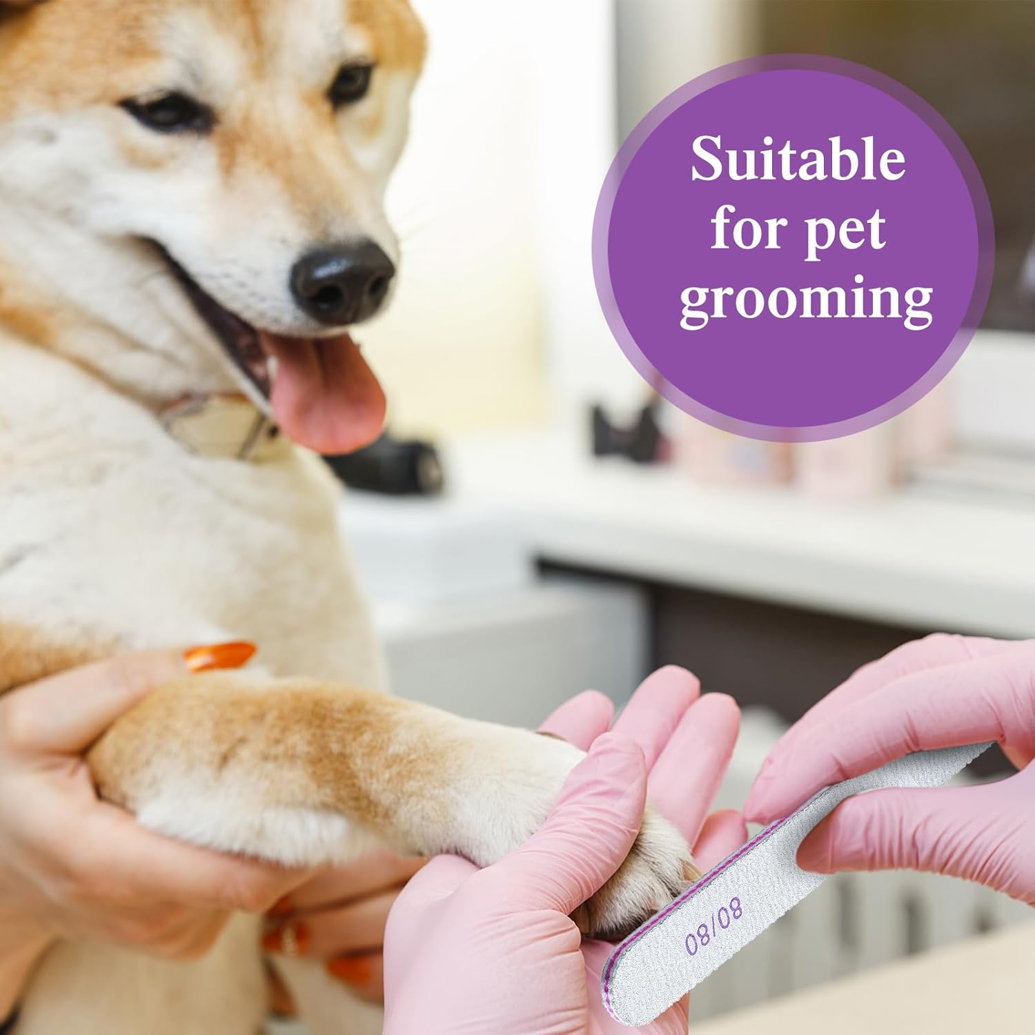 Jutom 200 Pcs Nail Files 80/80 Grit Double Sides Emery Boards Reusable Nail Files for Acrylic Fingernails Professional Manicure Tools for Natural Acrylic Fingernail Home and Salon Supplies