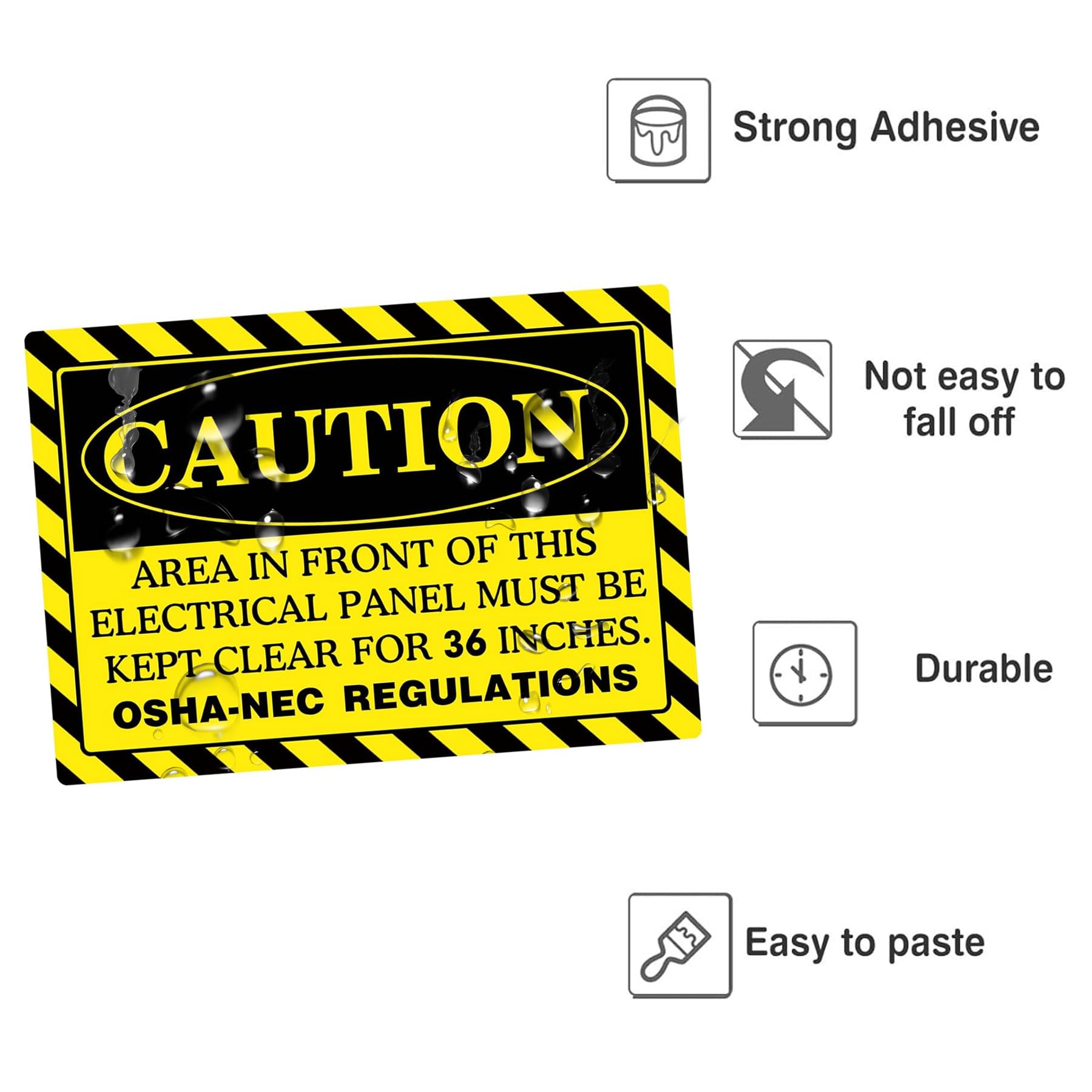 Do Not Block Door Sign 4-Pack Electrical Panel Warning Signs - OSHA ...