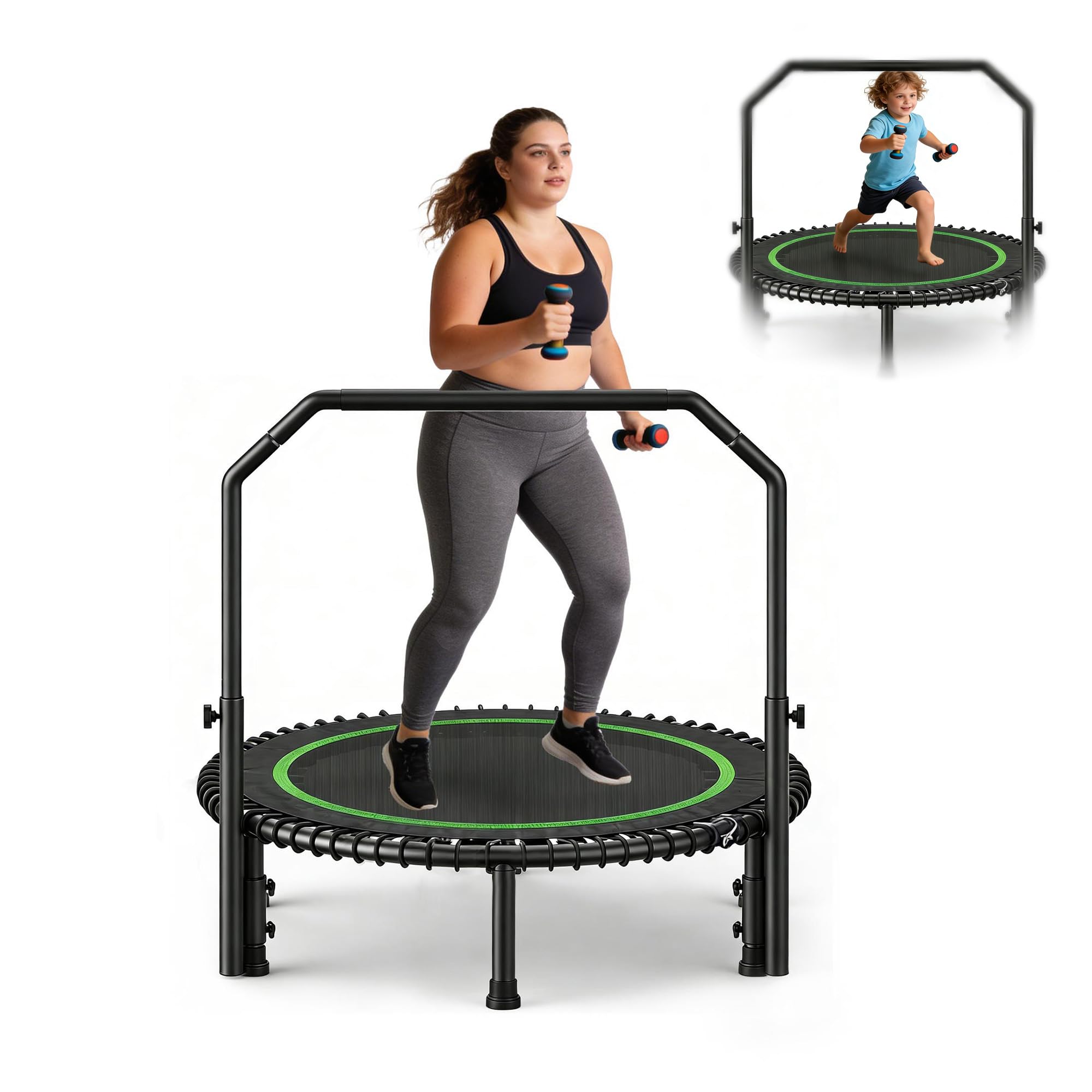 ACWARM HOME 40 Rebounder Trampoline