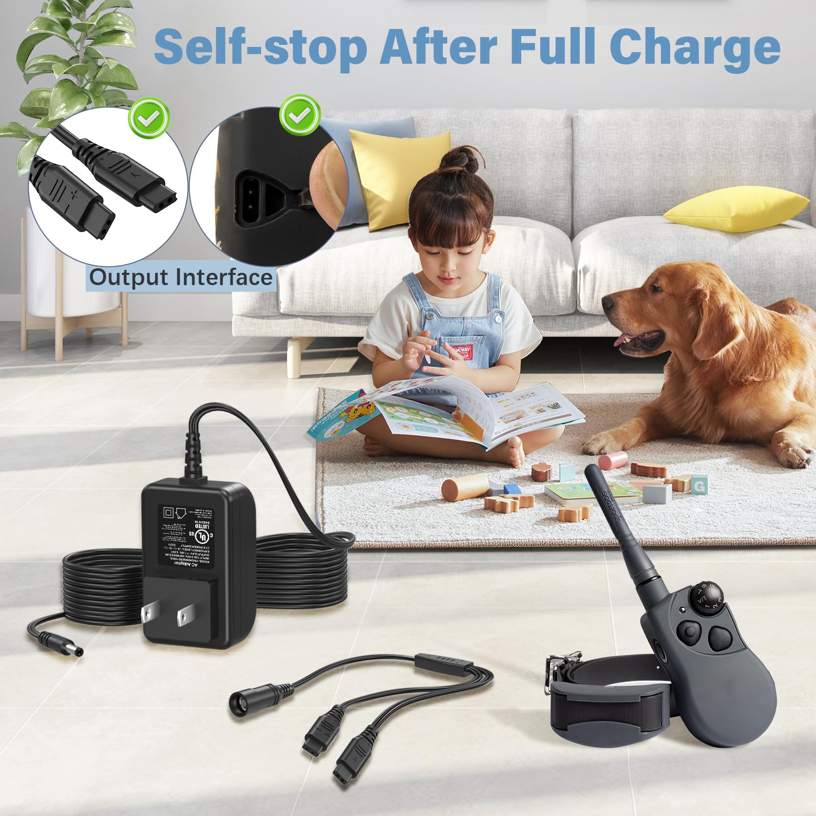 HIENADTOR 5V For SportDOG Collar Charger Power Cord