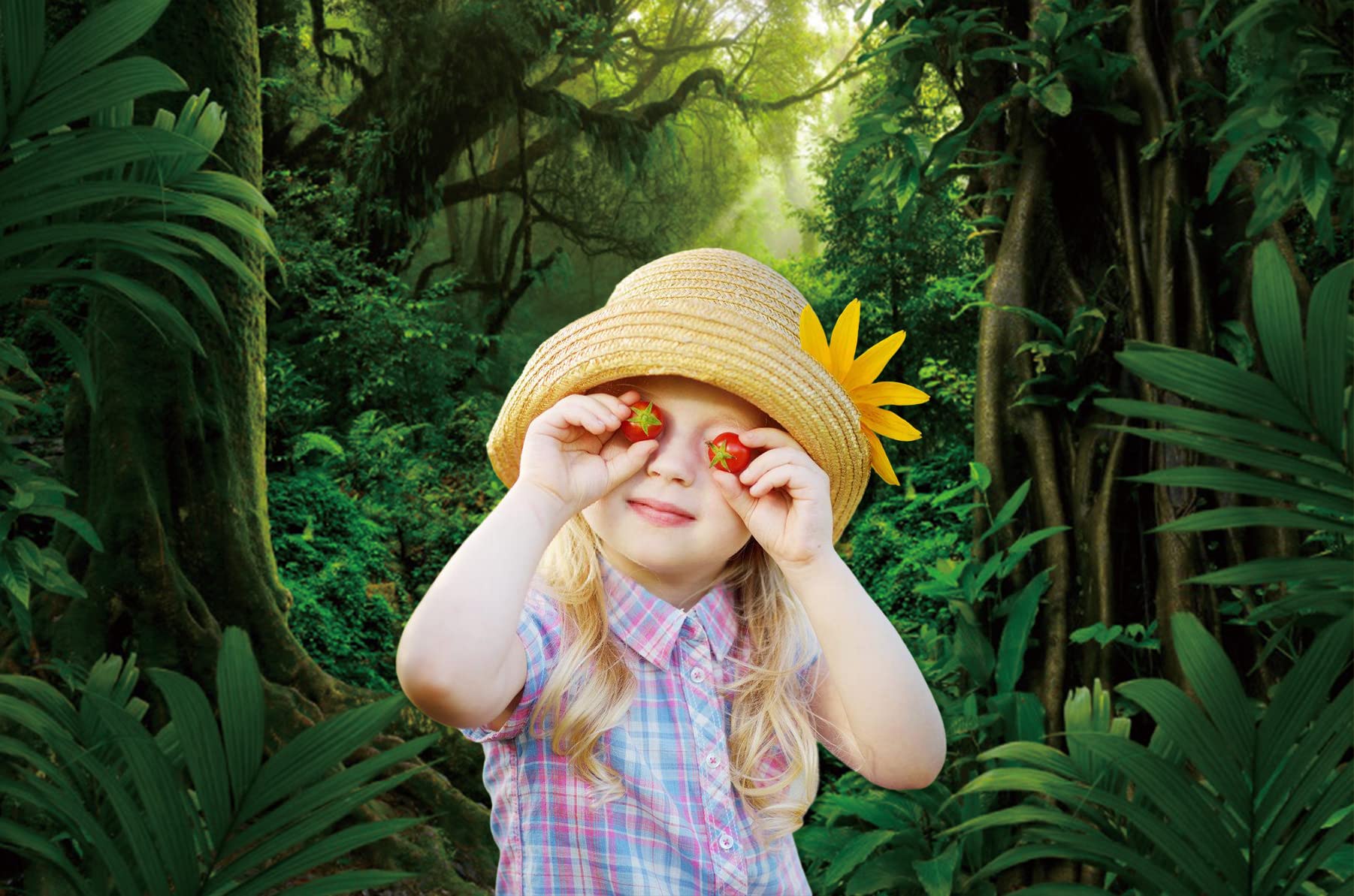 7x5ft Jungle Forest Backdrop Enchanted Tropical Rainforest Photography Background Tree Arch Backdrop Moss Tropical Jungle Scene Background For Adult Kids Birthday Party Photo Shot Props Wallpaper - View #7