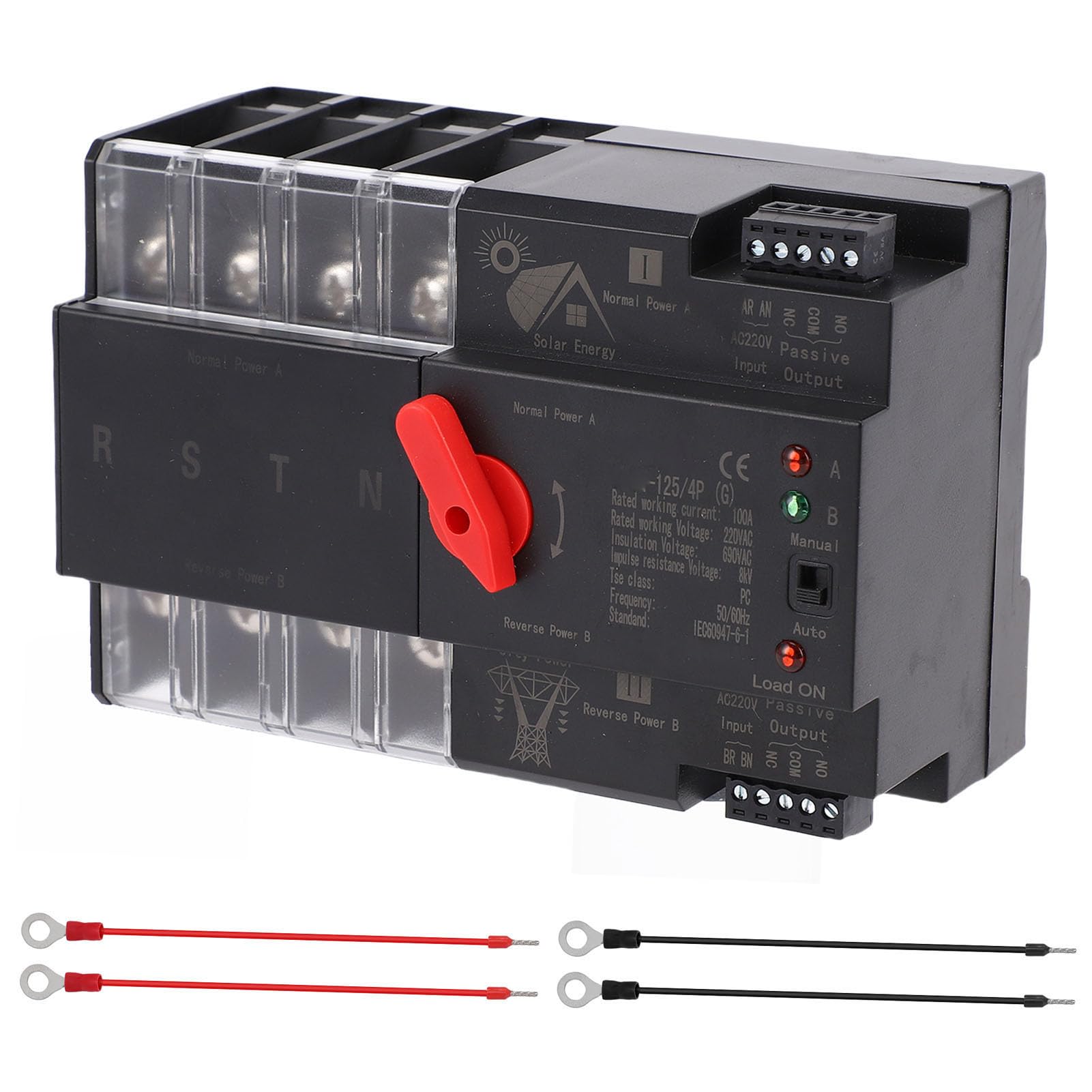 Commutatore automatico 4P 100A, Rete fotovoltaica ATS