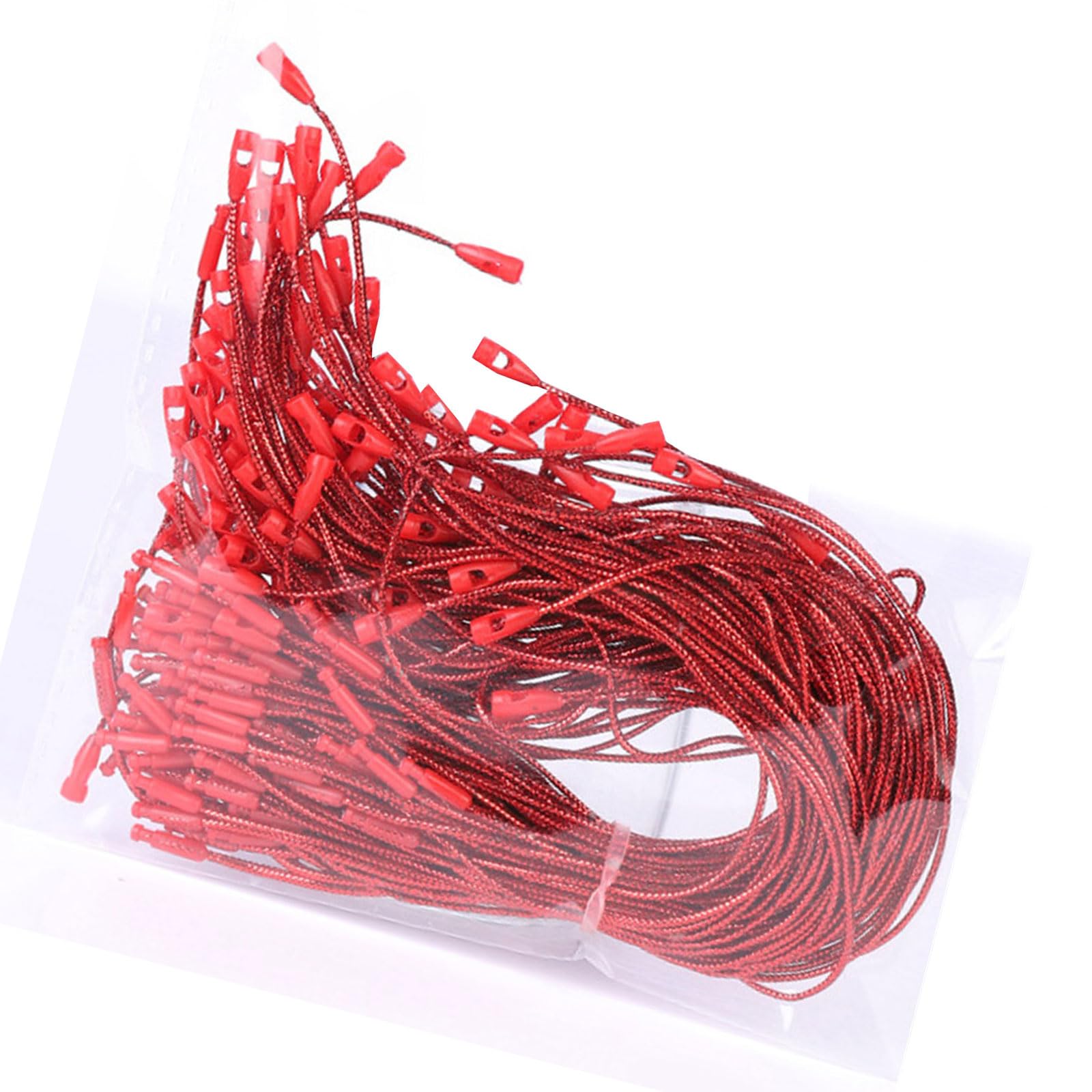 Dasbsug Red Pack Of 100 Ribbon Hangers For Christmas Ornament Beautiful String Hangers For Christmas Tree And Party Decorations Ornament Ribbons