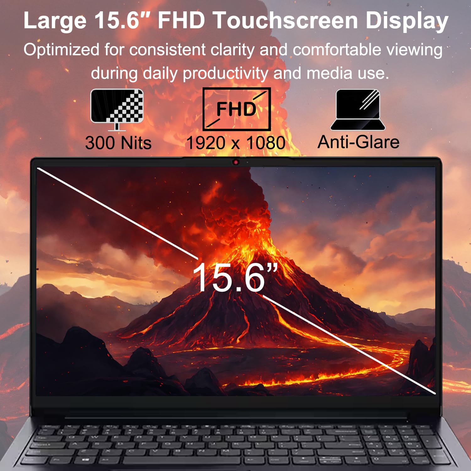 Lenovo IdeaPad 1i 15.6” FHD Touchscreen Laptop, 13th Gen Intel Core i5-1335U, 16GB RAM, 256GB SSD, Wi-Fi 6, SD Card Reader, Dolby Audio, Built-in Webcam, Windows 11 Home, WOWPC Recovery USB Included