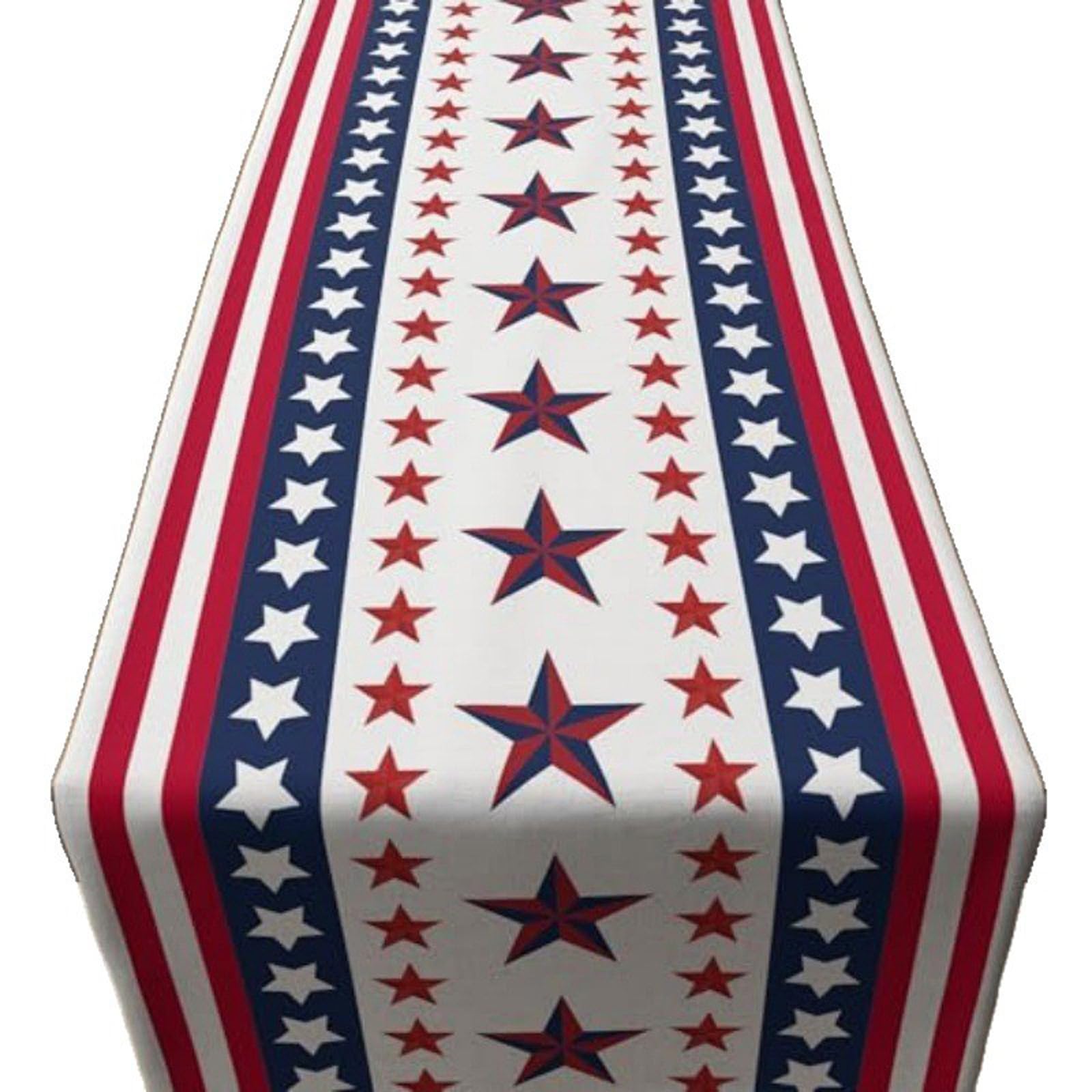 NMFLAB Anniversary Patriotic Table Runner Linen Materials for Festival Decorations and National Celebration Historical Celebration Decoration