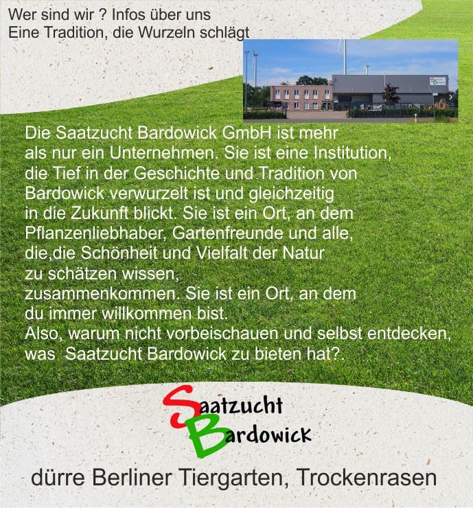 1-30 Kg Rasensamen Berliner Tiergarten Gebrauchsrasen - für trockene Standorte - Qualität zum fairen Preis (25 kg)