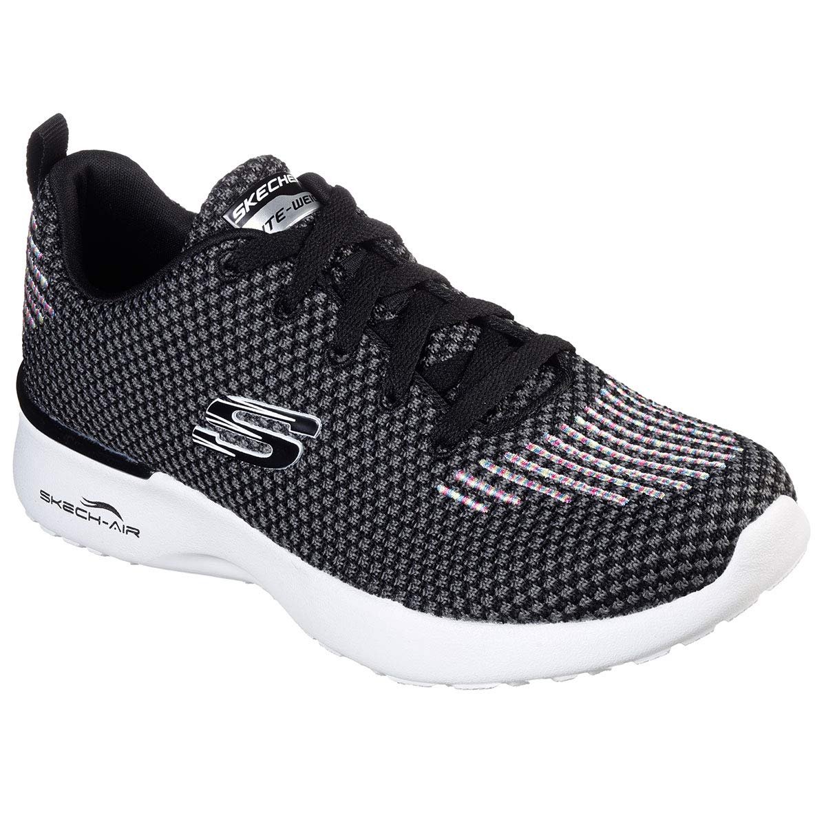 Skechers womens SKECH-AIR DYNAMIGHT BLACK/MULTI Casual Shoe - 6 UK (12946) (B07TKYY1P1) Amazon Price History, Amazon Price Tracker