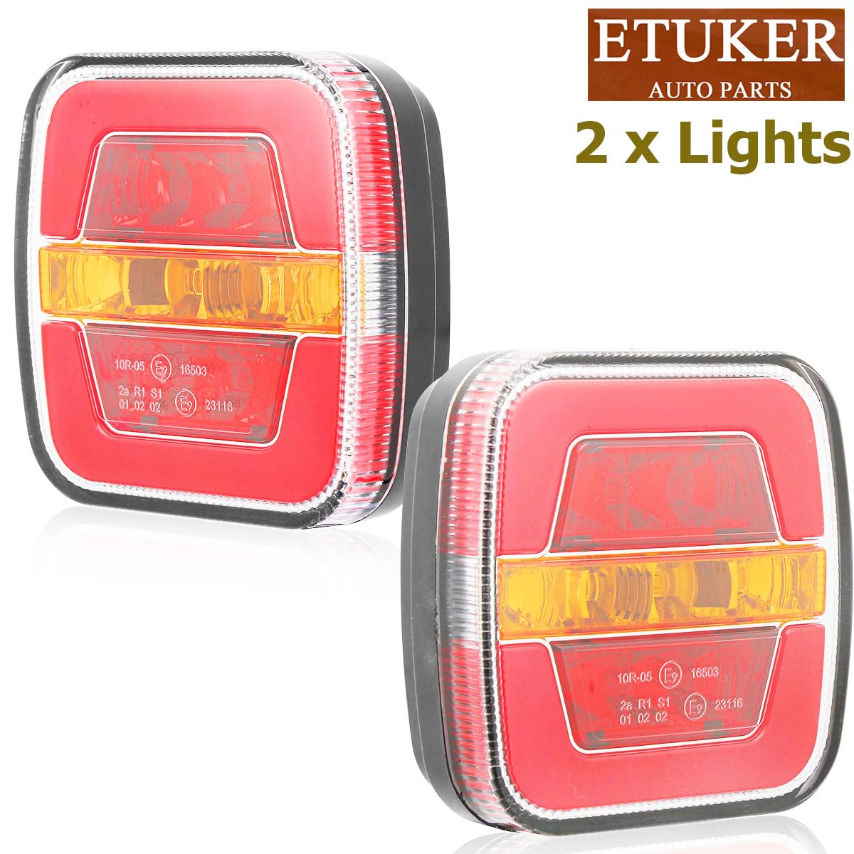 Fanale Posteriore Per Rimorchio, 12V 8 LED IP65 Impermeabile - Foto 4