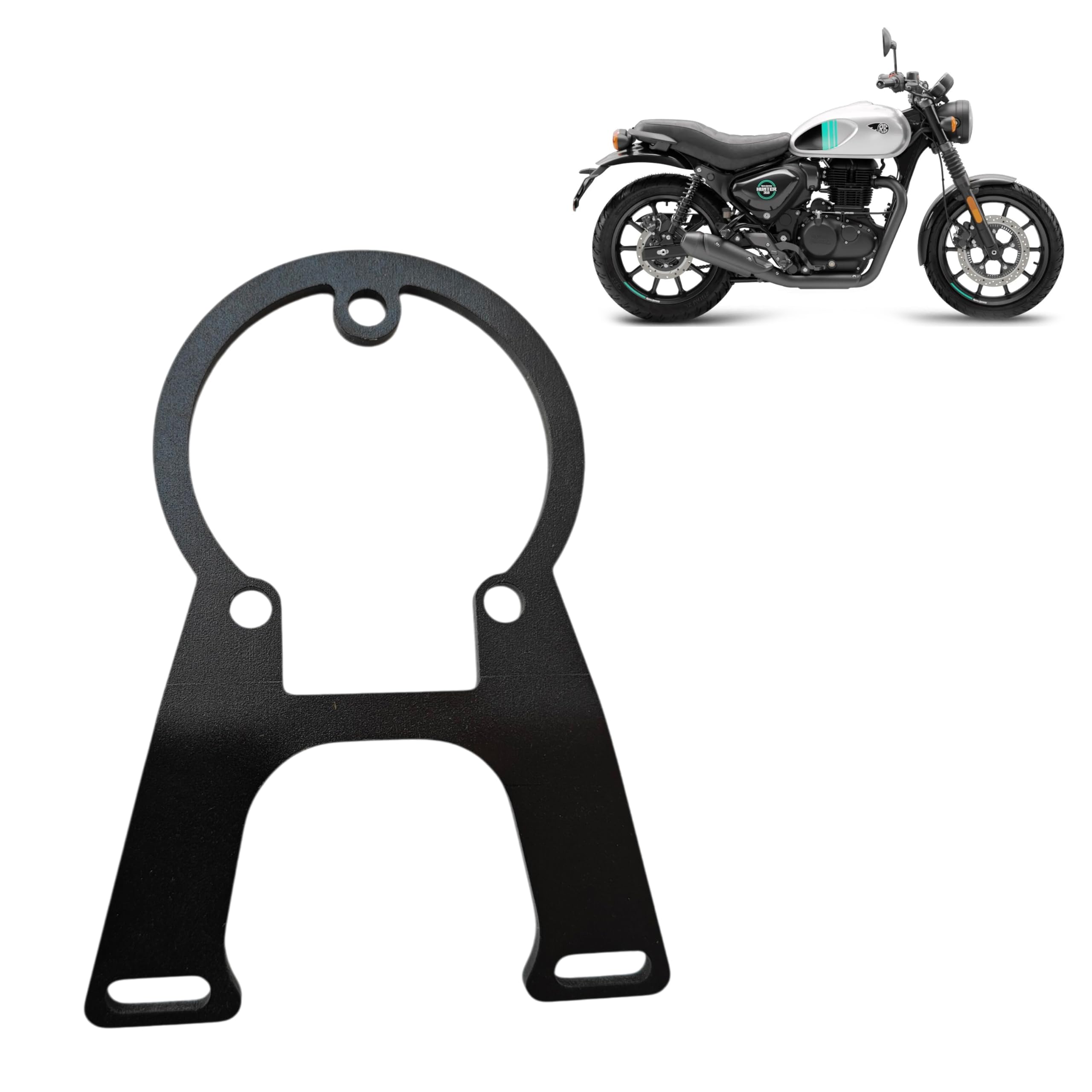 Hunter 350 & Meteor 350 Meter Relocator Clamp | Center Position Mount | Speedometer Relocation Bracket | Direct Fit | Premium Metal Build-picture-31
