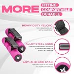 Yes4All 3lbs Dumbbell Hand Weights for Walking/Travel Weights for Exercising with Adjustable Straps, Foam Cover, Color Coded Weight Options