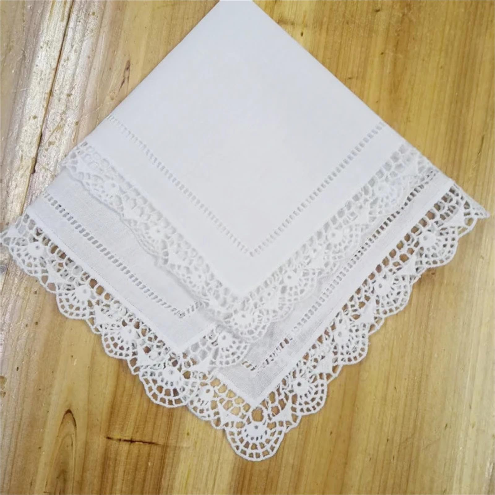 Fazzoletti di cotone 12 pezzi Fazzoletto da sposa da 12 pollici