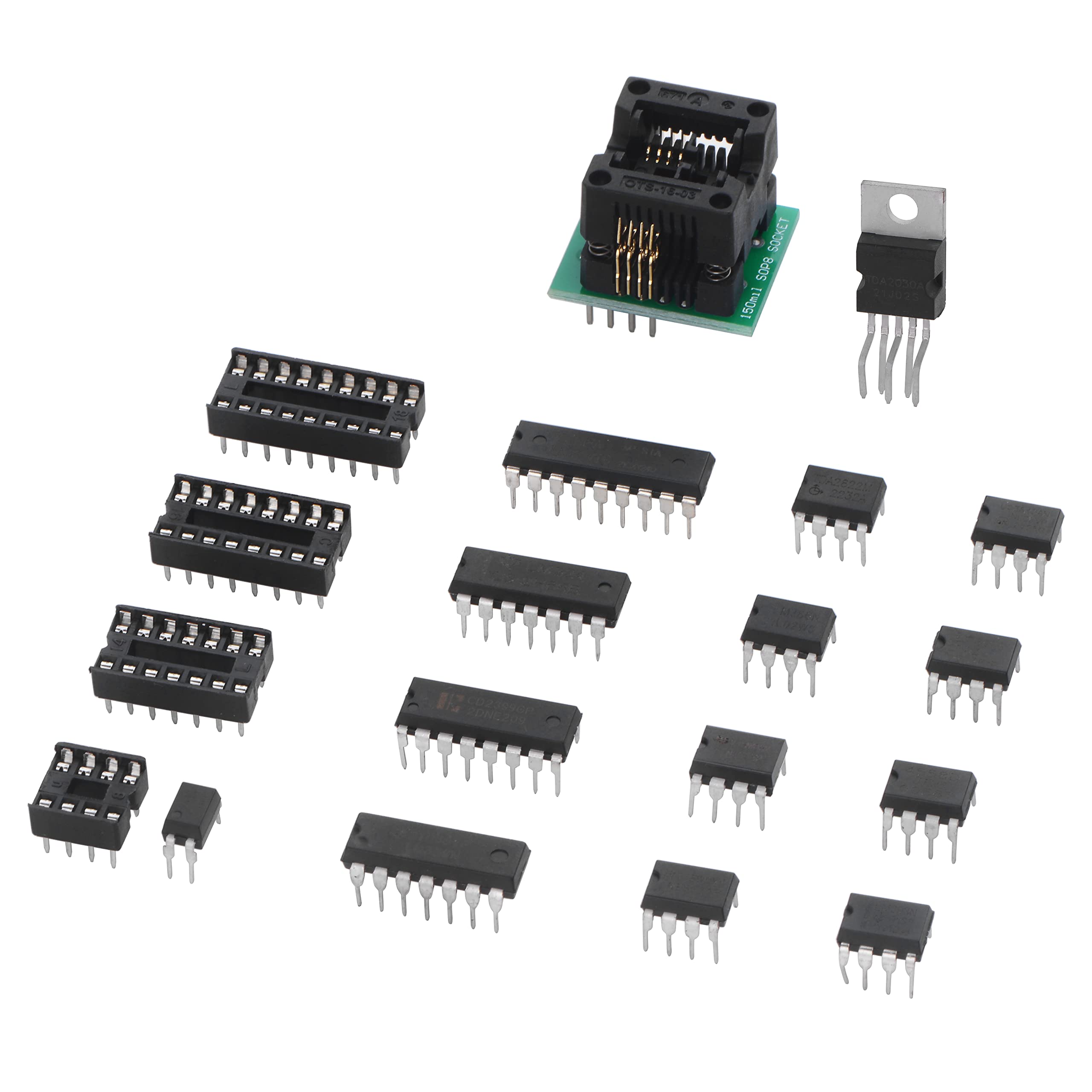 Kit IC Elettronica 140 Pezzi - Assortimento Timer, Amplificatori E Circuiti Integrati - Foto 8