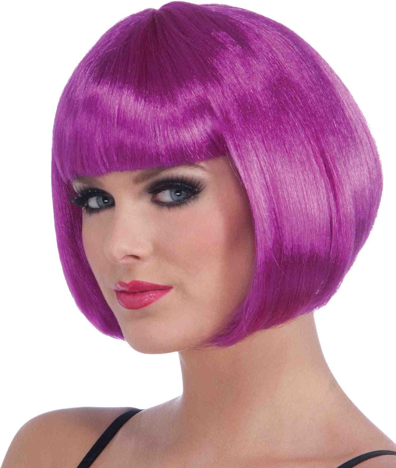 Neon Bob Wig, Purple Clothing, Shoes & Jewelry