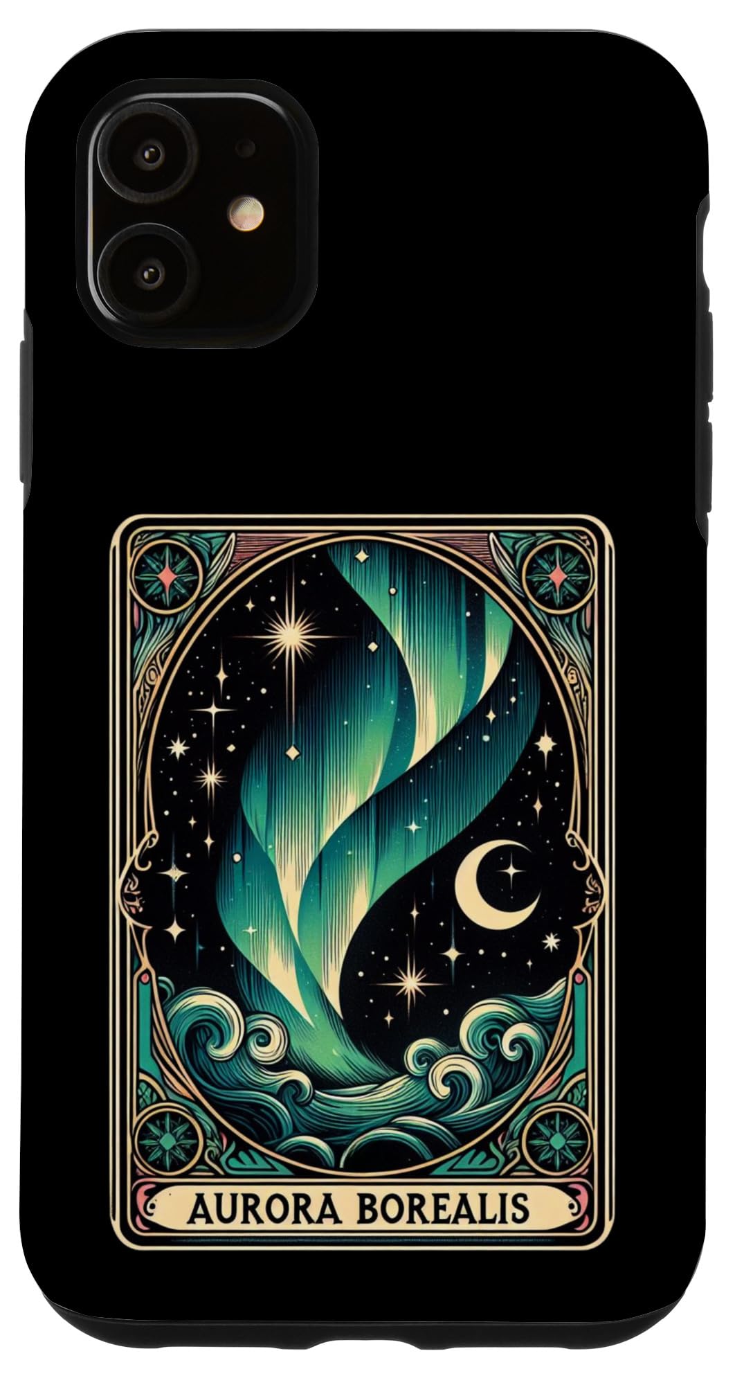 Amazon.co.jp: iPhone 11 Northern Lights Tarot Card Aurora Men