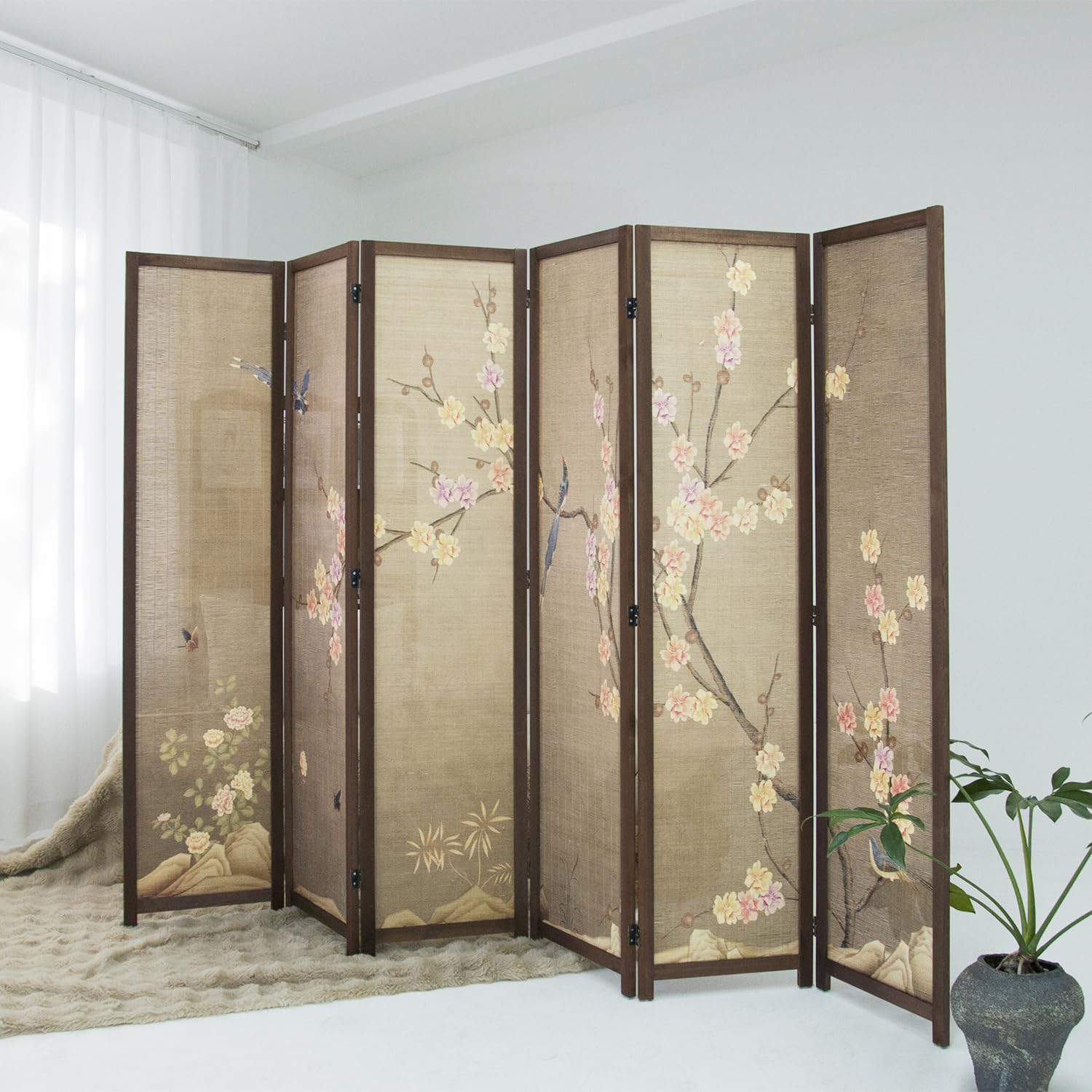 Photo 1 of Furnnylane 6 Panel Bamboo Room Divider
