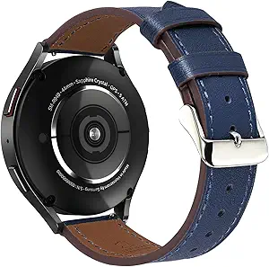 22mm Premium Italy Leather Watch Bands Compatible with Samsung Watch 3 45mm, Galaxy 46mm, Gear S3 Frontier, Quick Release Wear-resistant Leather Watch Straps Replacement Band for Women Men