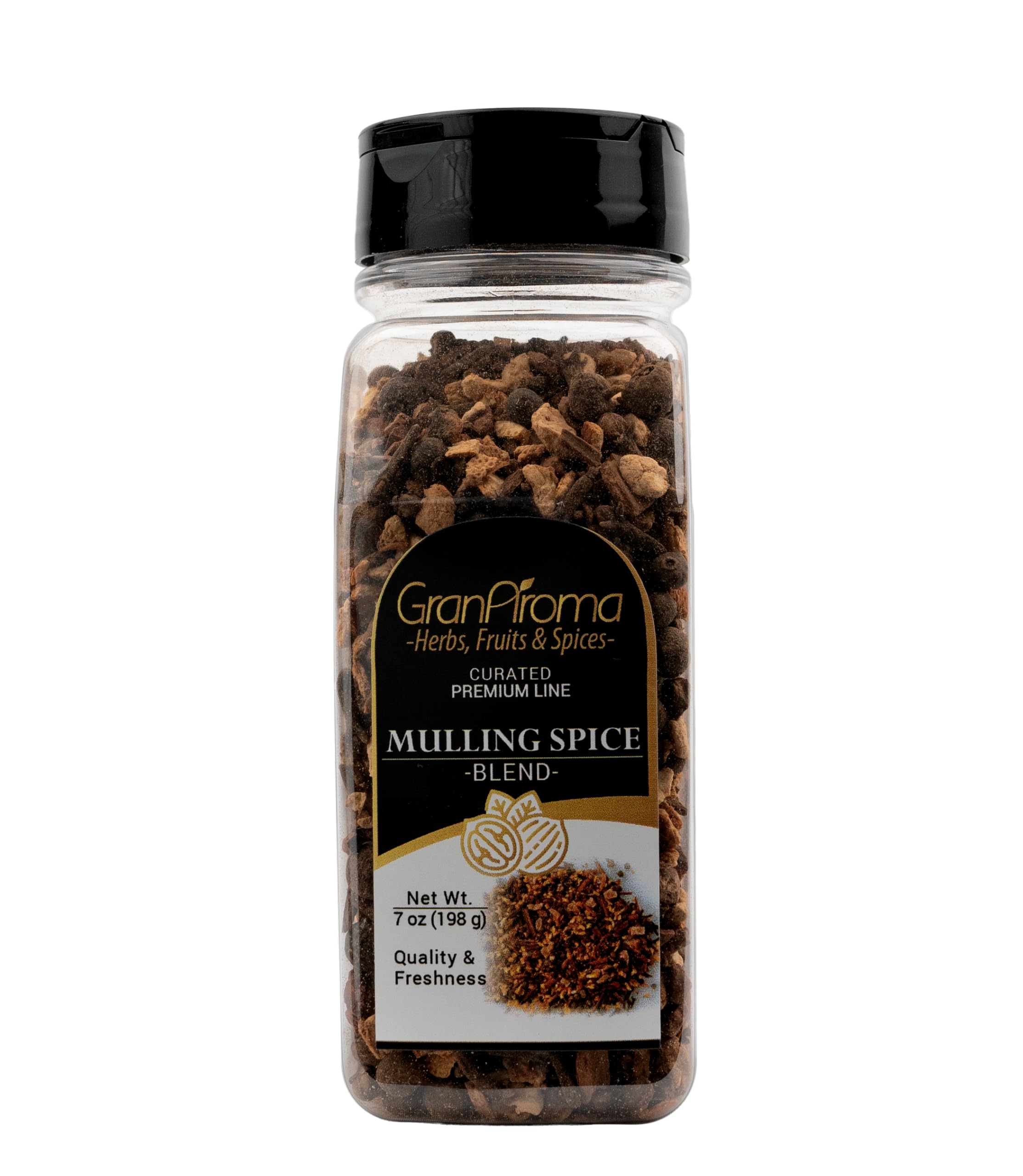 GranAroma Mulling Spice Blend, Sweet & Aromatic, Holiday Spice Blend, Potpourris & Teas (7 Ounce)