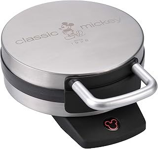 Disney DCM-1 Classic Mickey Waffle Maker, Brushed Stainless Steel