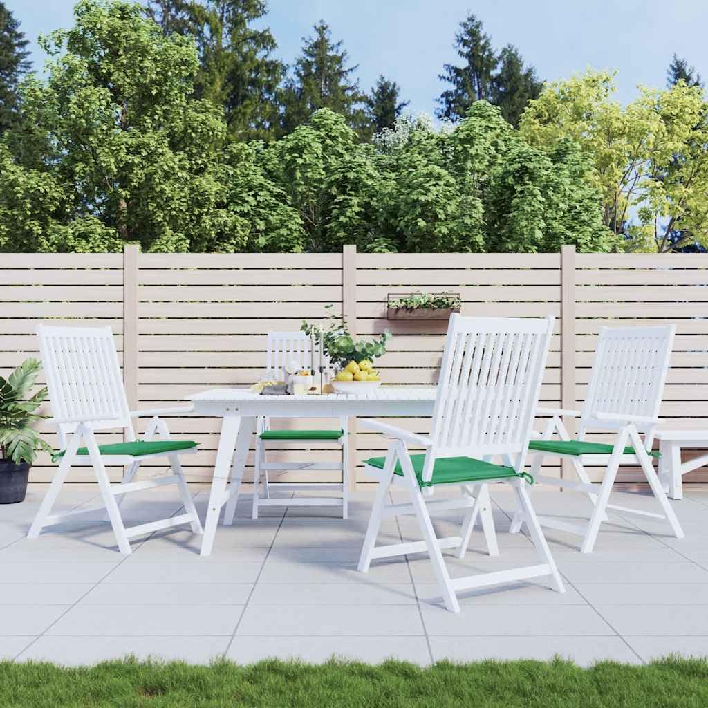 Coussin de chaise de jardin vert 40x40x4 cm en tissu imperméable