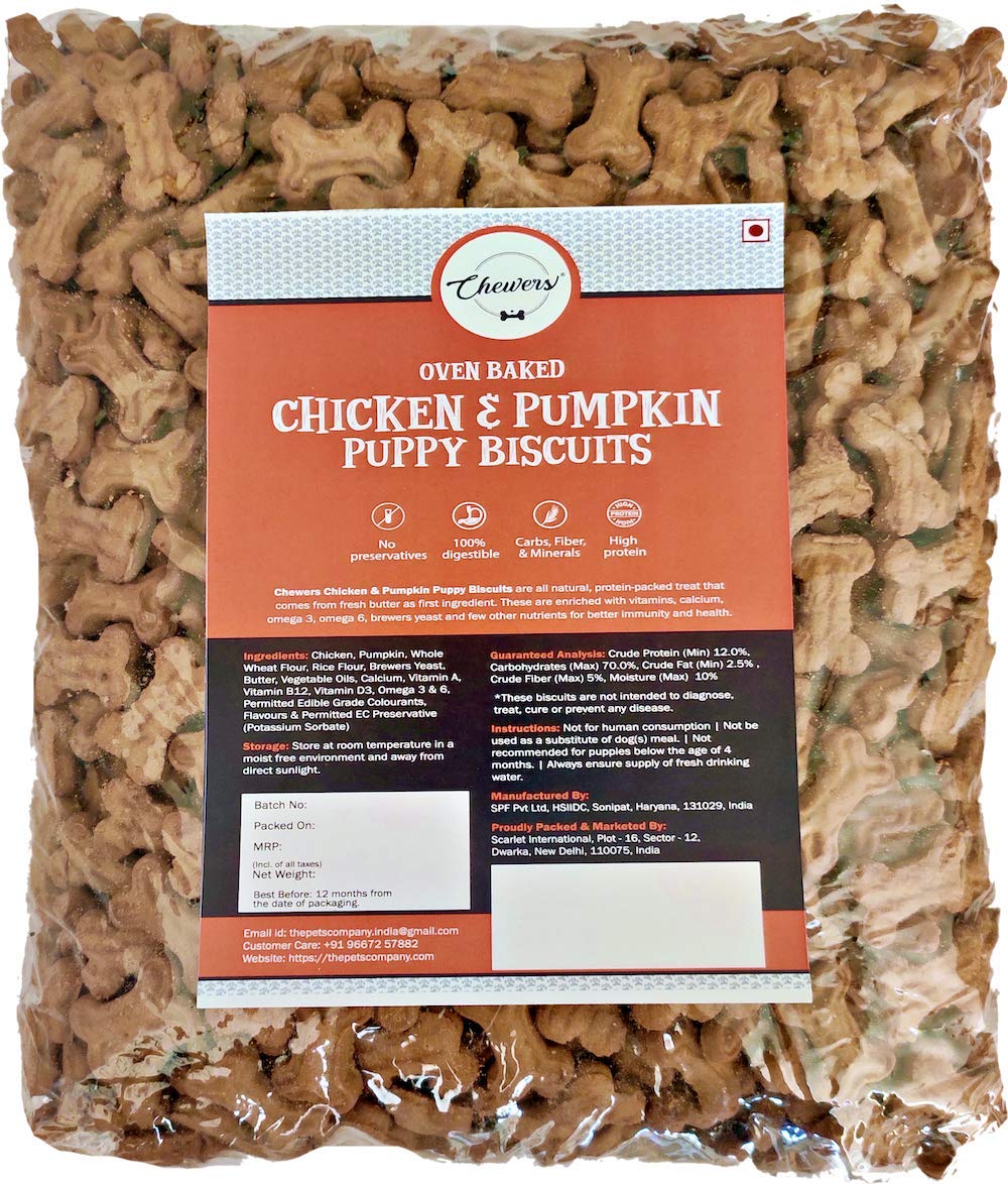 Chewers Chicken & Pumpkin Puppy Biscuits, 1 Kg (B092JF61YW) Amazon Price History, Amazon Price Tracker