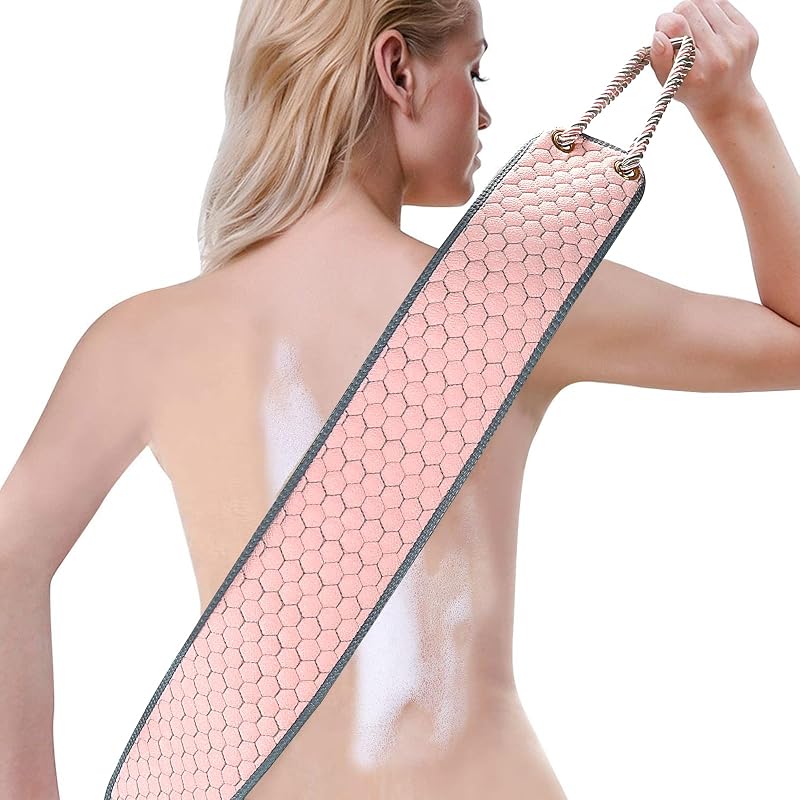 Escova esfoliante para banho dodiff, rosa, 97,79 cm x 10,41 cm