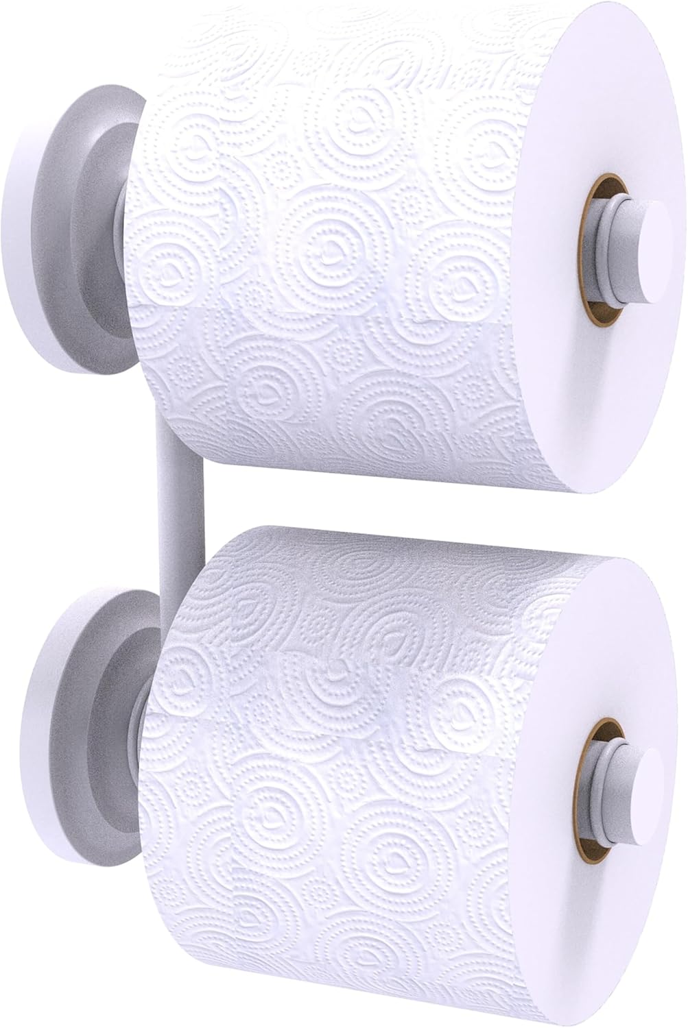 Allied Brass QN-24-RR-2 Que Collection 2 Reserve Roll Toilet Paper Holder, Matte White