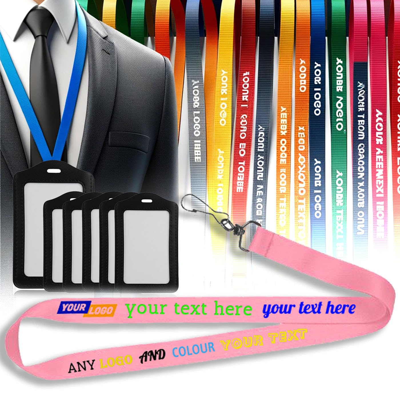 Personalised Lanyards, Custom ID Badge Neck Strap