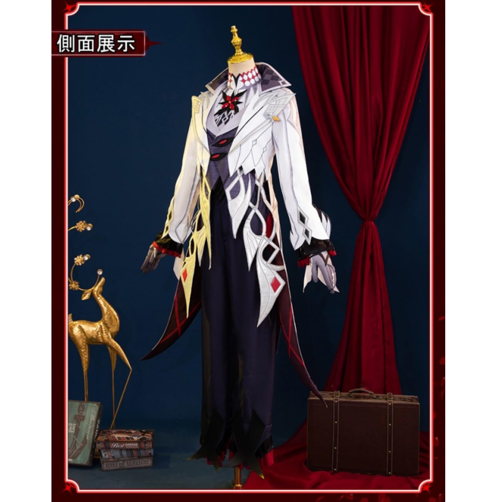 Amazon.co.jp: ウィッグ追加可 原神 アルレッキーノ コスプレ衣装