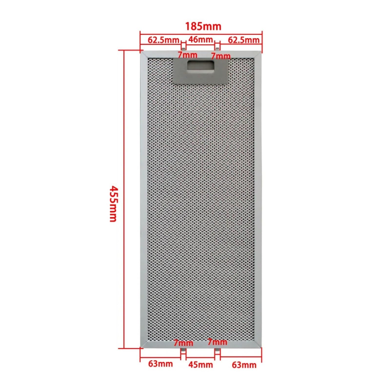 Filtro For Cappa Da Cucina, Compatibile Con BALAY, Compatibile Con WHIRLPOOL, 185x455 Mm (GRI0025433A) Filtro For Cappa Da Cucina Lavabile