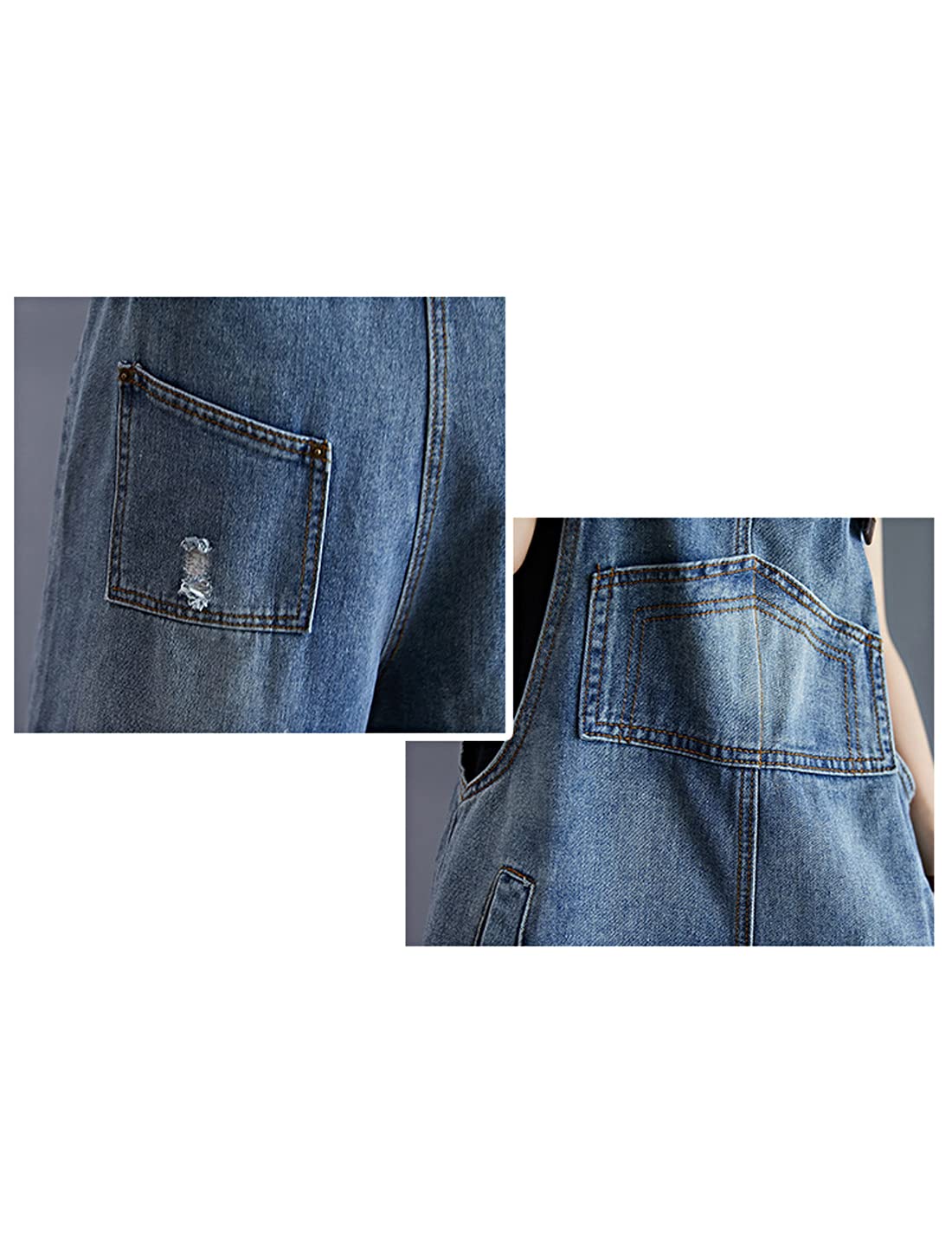 Sukany Classiche cinghie regolabili orlo con risvolto pantaloncini in denim casual con bretelle tute pantaloncini di jeans pagliaccetto