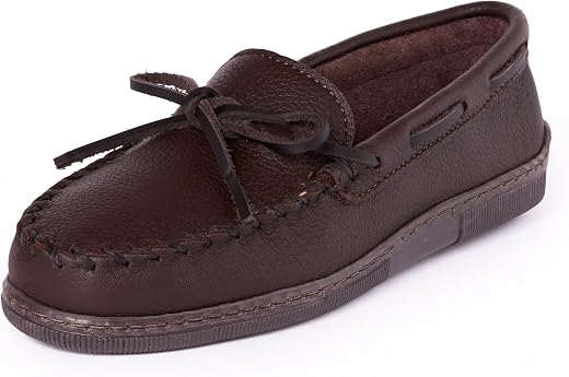 Men s Moosehide Classic Moccasin Dark Brown 7.5 D(M) US