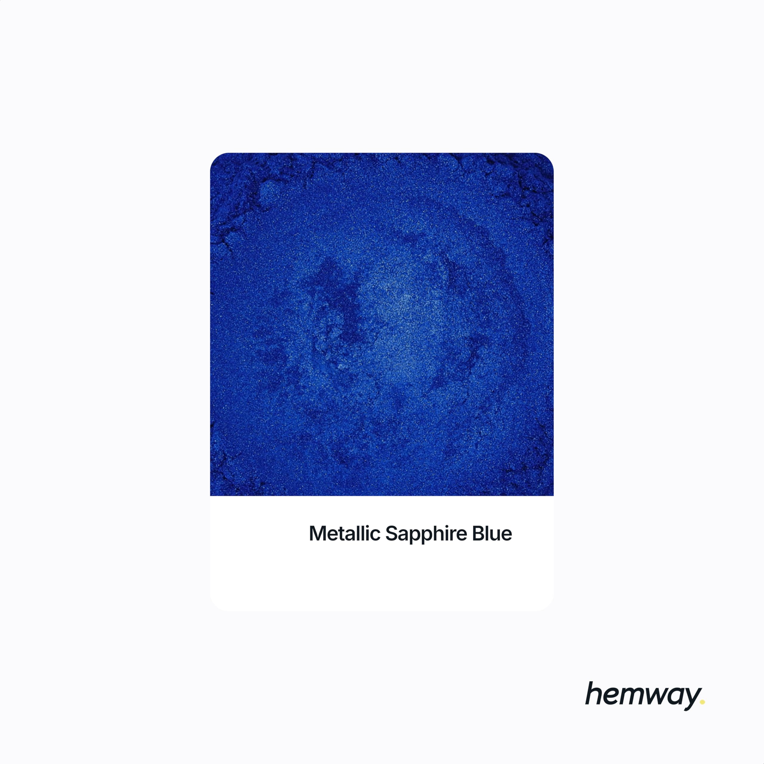 Pigment Poudre Bleu GLOW Hemway - Effet Métallique étincelant Pour Résine époxy Et Peinture - 100g
