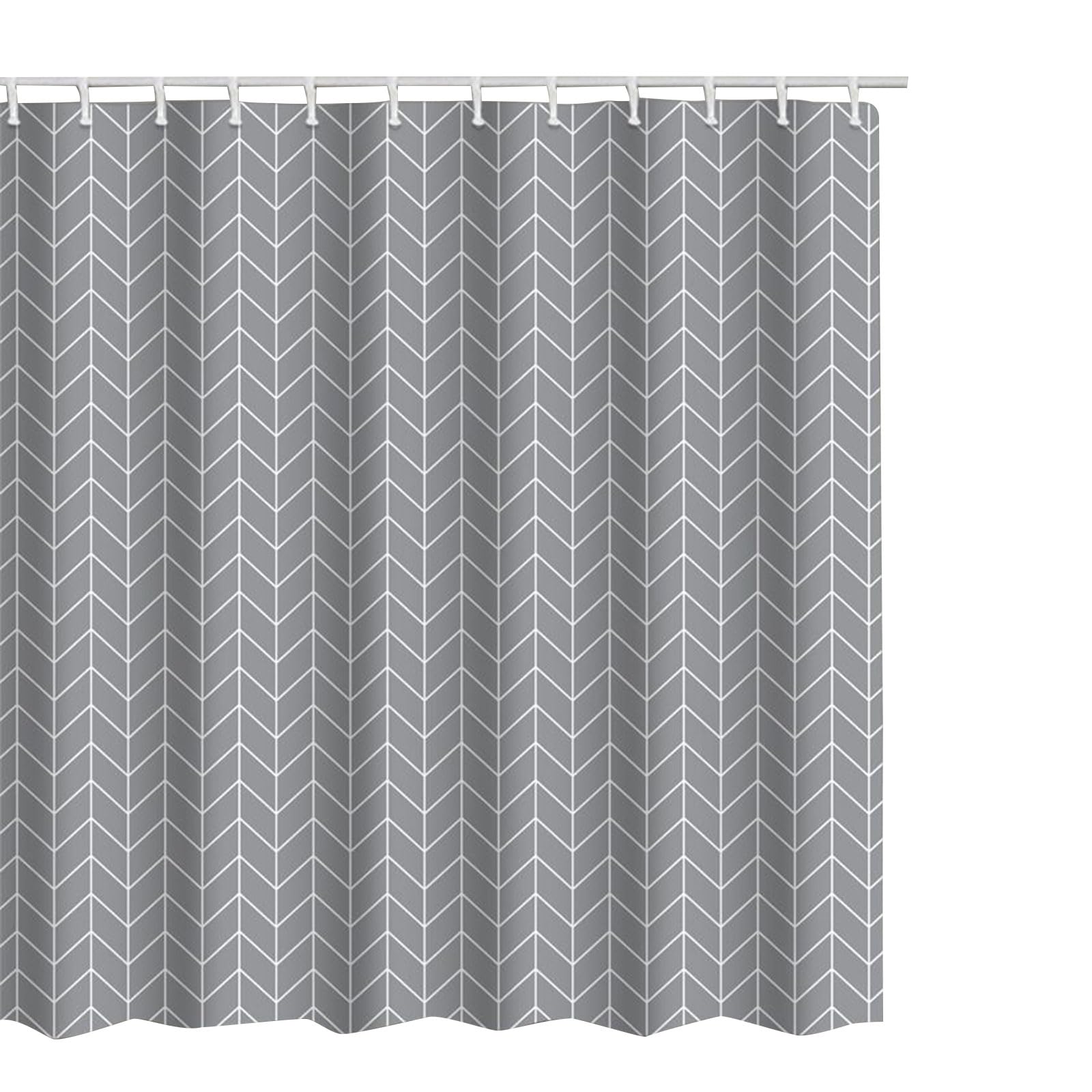 NEWFT Geometric Shower Curtains Polyester Curtain Waterproof Bathroom Decoration with Hooks Modern Shower Curtain Hooks