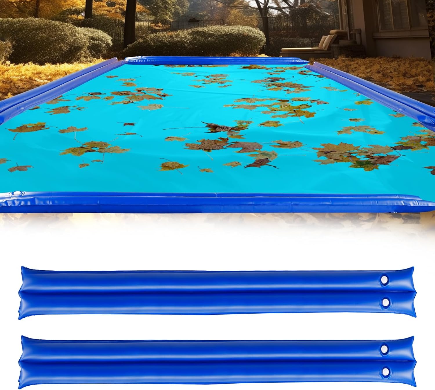 2 Packs 8ft Thicken DoubleChamber Winter Water Tube for