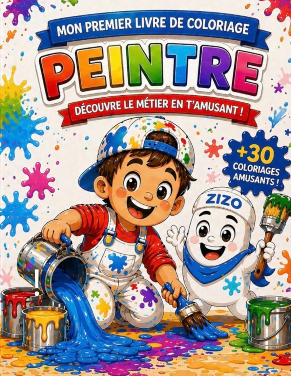 Coloriage peintre livre d'activité pour enfant de 3 à 5 ans: livre de coloriage pour enfant de 3 à 5 ans - idéal pour les petits artistes créatifs !