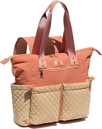 Miniatura 1 de Bolsa de pañales Totepack Mochila 2 en 1 para mujer, multifuncional, de gran capacidad, con bolsillos aislados, viaje