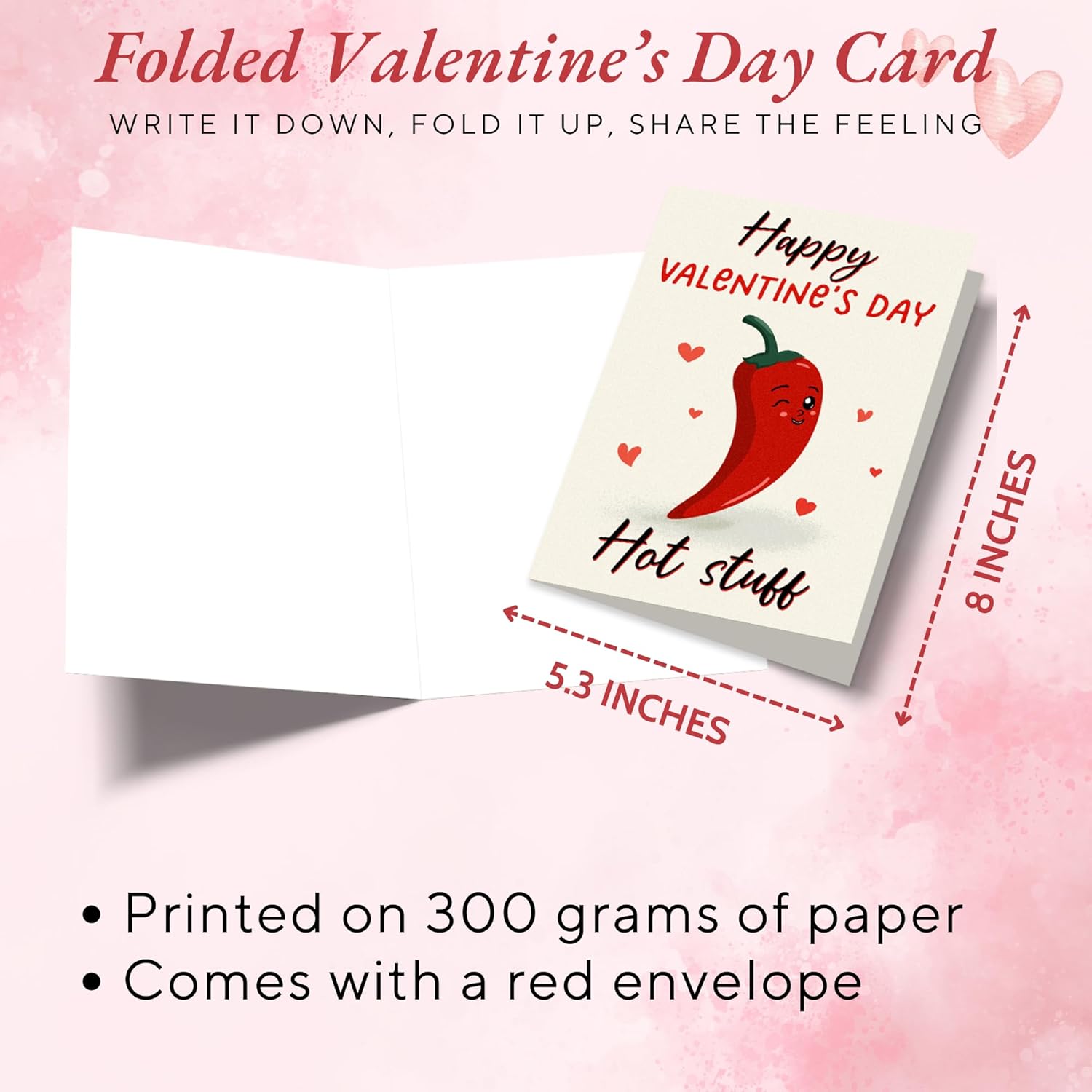 valentines card for him - funny valentines gifts for him, boyfriend, bf, husband, men - 5.3''x 8'' greeting card for boyfriend husband with red envelope him 01