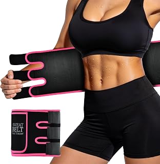 AMZBOSS Waist Trainer for Women Lower Belly Fat, Waist Sweat Band for Women, Belly Band Sweat Belt, Stomach Wrap with Pocket