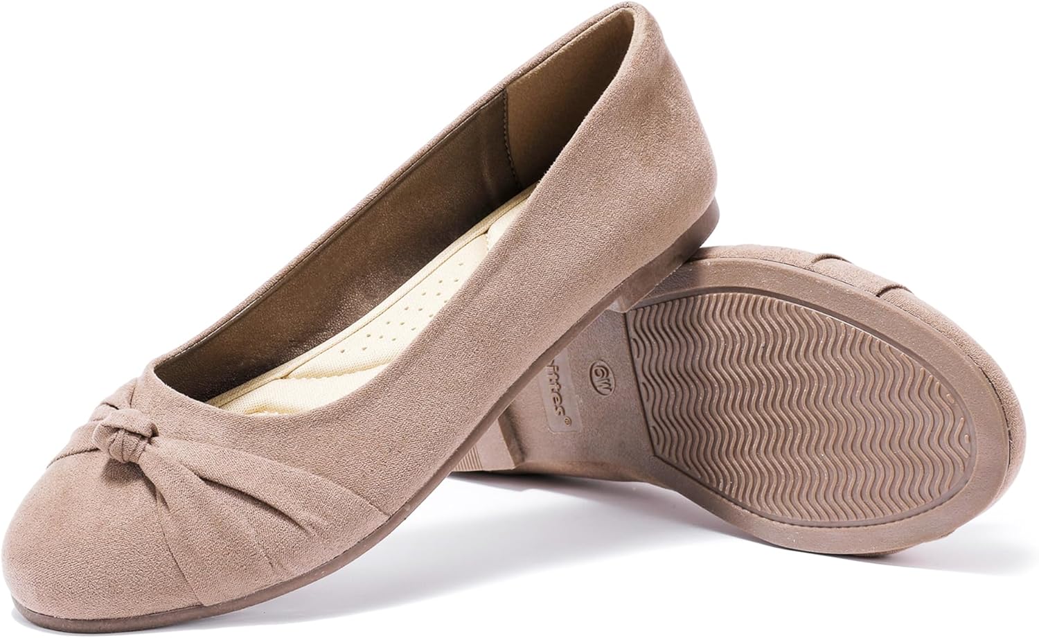 Veittes Women's Round Toe Wide Width Ballet Flats - Image 3