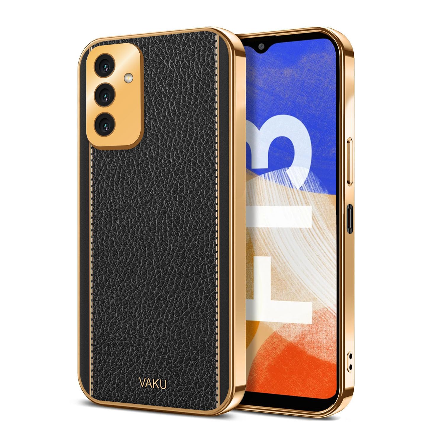 Vaku Luxos Luxemberg Back Cover for Samsung Galaxy F13 Gold - Image 1