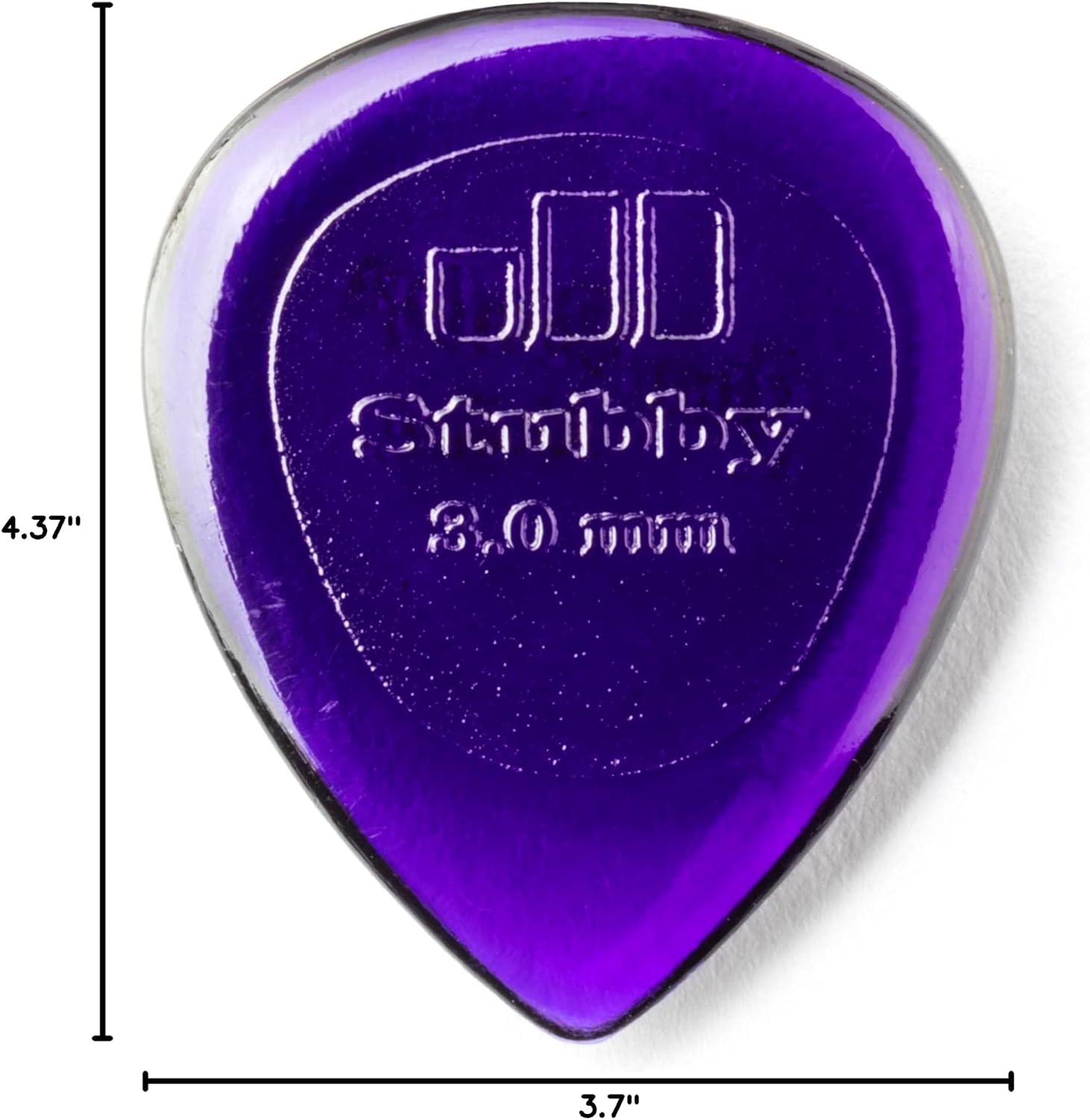 JIM DUNLOP 474R3.0 Stubby®, Dark Purple, 3.0mm, 24/Bag