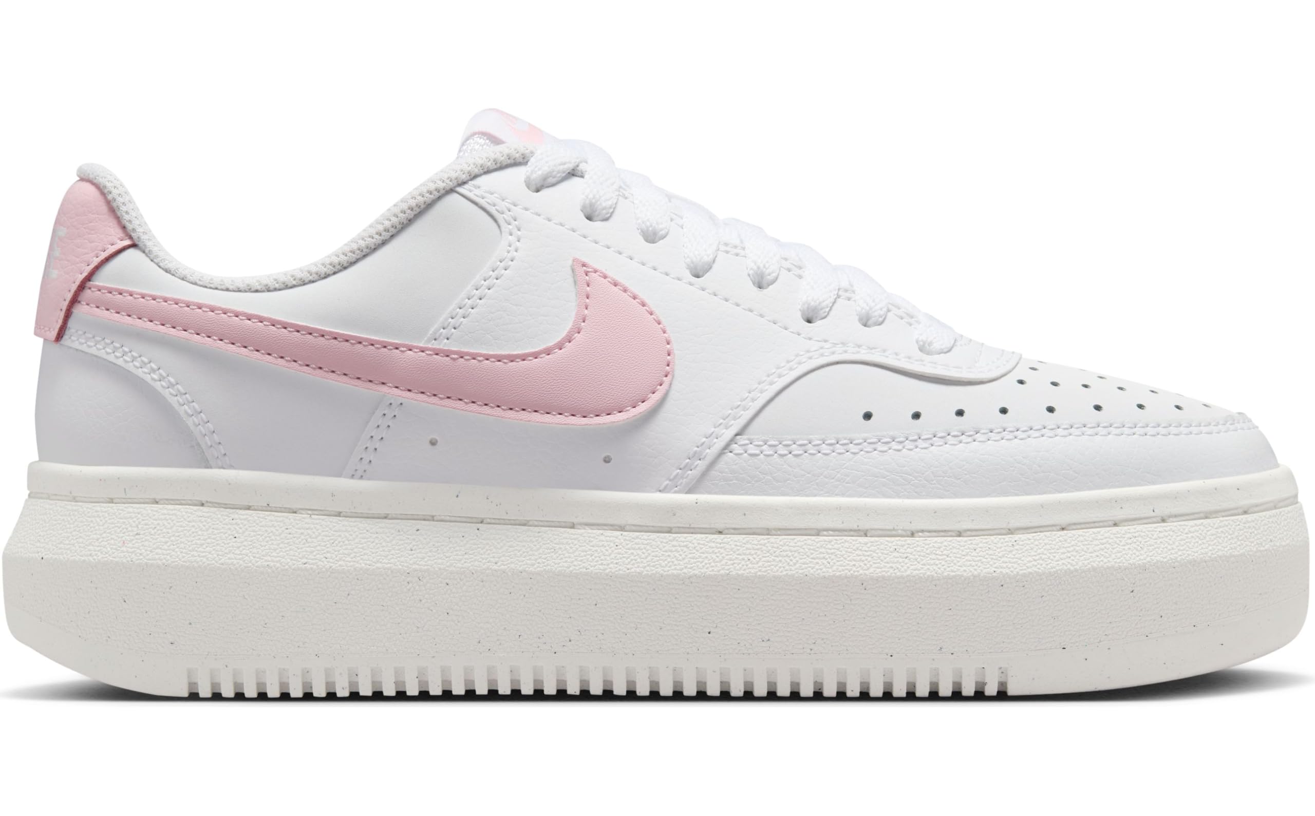 Nike Court Vision Alta Damenschuh, Scarpa da Donna, Corda in Schiuma Bianca e Rosa, 38 EU