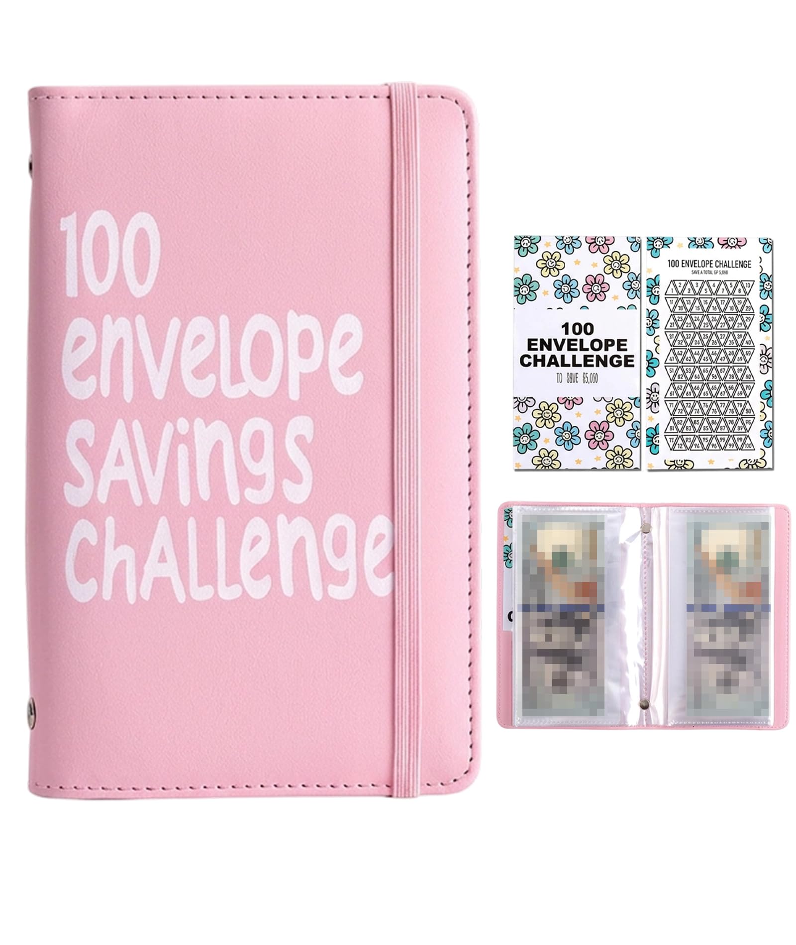 100 Day Money Saving Challenge Book, All-in-One Budget Planner and Money Organizer for Cash, Cash Envelope Book for Finance Tracking and Daily Savings Routine-image-2
