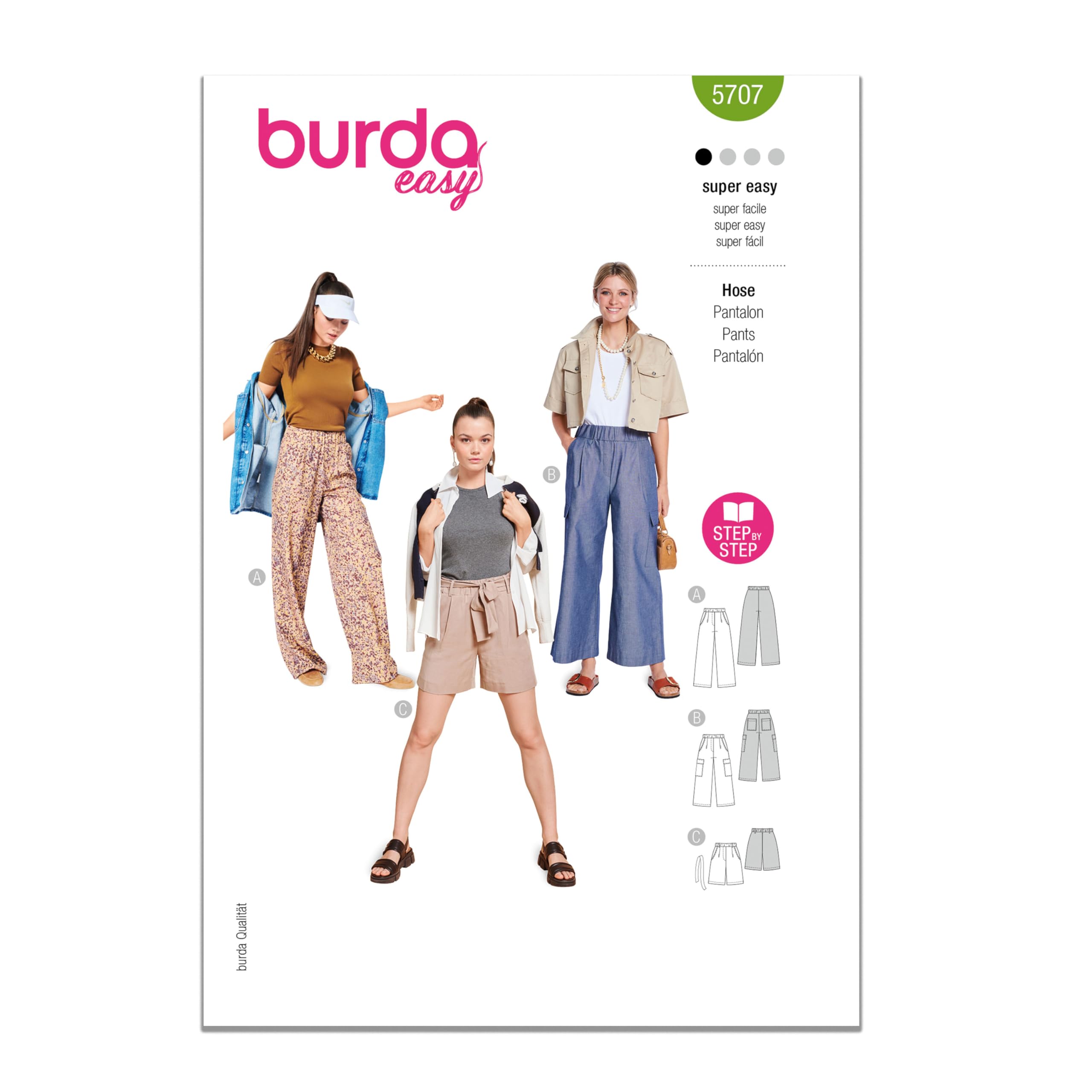 Burda Sewing Pattern X05707BURDA Burda Style Pattern 5707 Men's Trousers 8-18 (34-44)