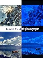 Vista 5 de Everyglow Papel fotográfico que brilla en la oscuridad, papel de impresión luminoso de inyección de tinta fotoluminiscente Vnyl para imágenes