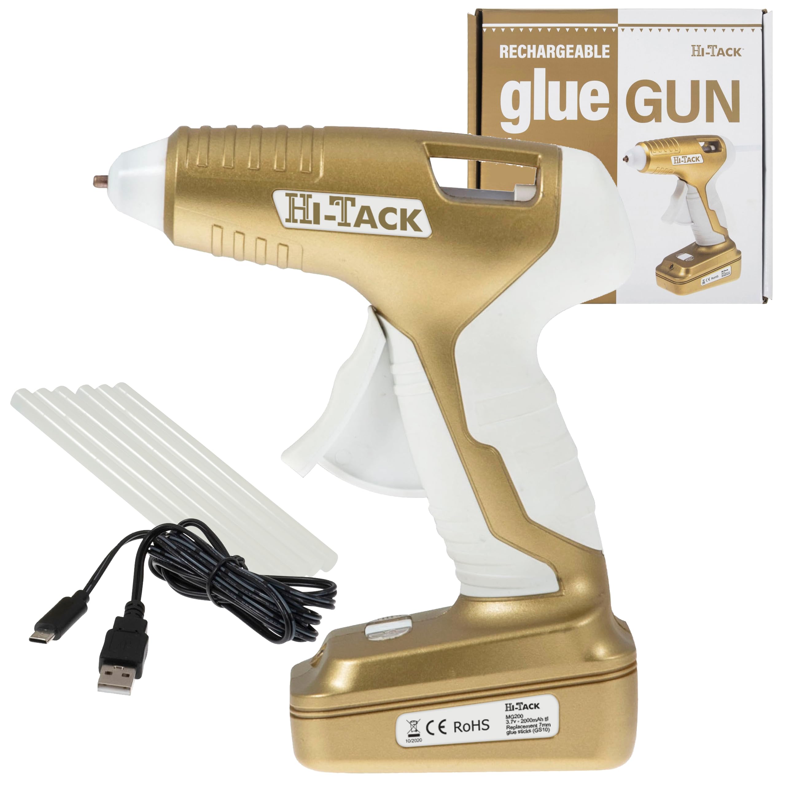 Trimits Hi-Tack Rechargable Glue Gun Cordless 10-20w MG200