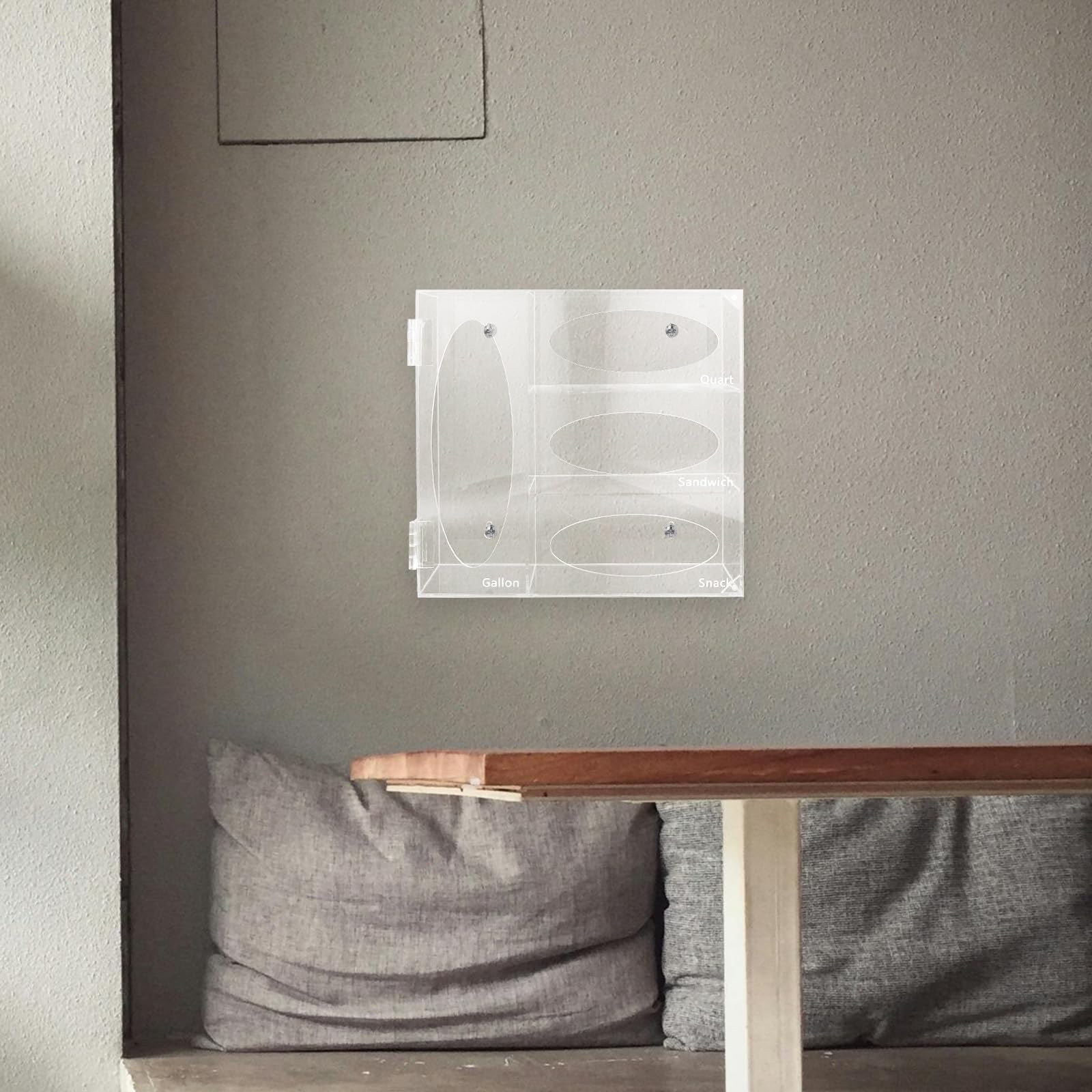 PRETYZOOM Dispenser Rapido Trasparente Guanti in Acrilico per e da Parete Design Minimalista Accesso per Ambienti Professionali e Laboratori