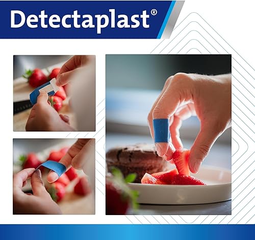 Miniatura 3 de Detectaplast Yesos Azules Elásticos, Metales Detectables y Flexibles, Kit de Primeros Auxilios para Catering en Ambientes de Manipulación de